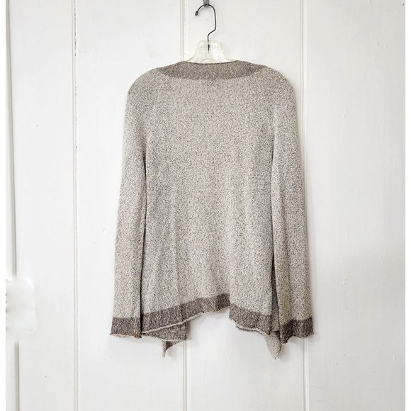 Ball of Cotton Natural Drape Front Open Cardigan - Picture 2 of 3